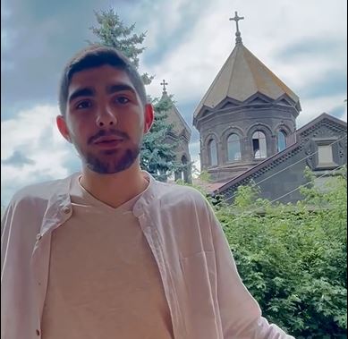 Участник Всеармянского паломничества ВМААЦ 2023. Ваче Симонян